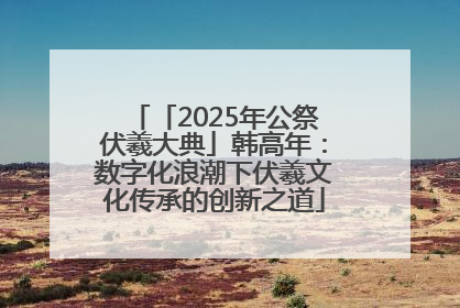 「2025年公祭伏羲大典」韩高年：数字化浪潮下伏羲文化传承的创新之道