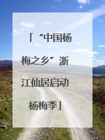 “中国杨梅之乡”浙江仙居启动杨梅季