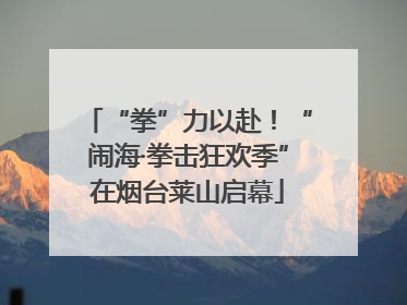 “拳”力以赴！“闹海·拳击狂欢季”在烟台莱山启幕