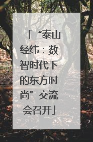 “泰山经纬：数智时代下的东方时尚”交流会召开