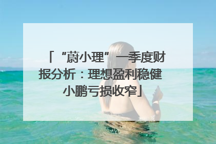 “蔚小理”一季度财报分析：理想盈利稳健 小鹏亏损收窄