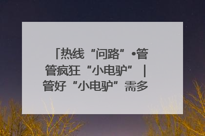 热线“问路”•管管疯狂“小电驴”｜管好“小电驴”需多部门形成合力