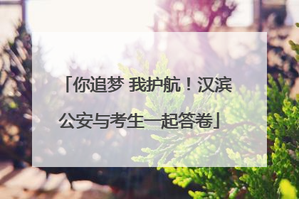 你追梦 我护航！汉滨公安与考生一起答卷