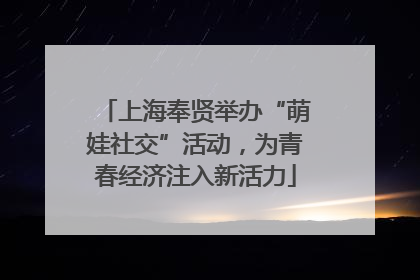 上海奉贤举办“萌娃社交”活动，为青春经济注入新活力