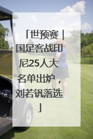 世预赛｜国足客战印尼25人大名单出炉，刘若钒落选