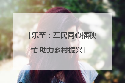 乐至：军民同心插秧忙 助力乡村振兴
