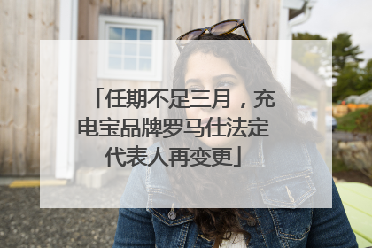 任期不足三月，充电宝品牌罗马仕法定代表人再变更