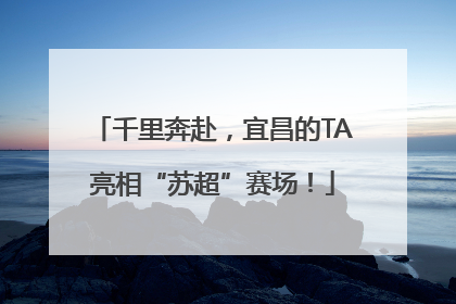 千里奔赴，宜昌的TA亮相“苏超”赛场！