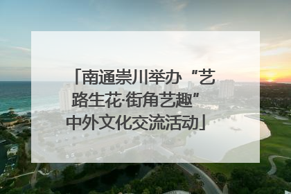 南通崇川举办“艺路生花·街角艺趣”中外文化交流活动