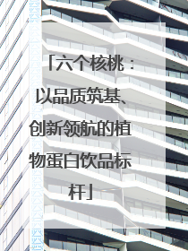 六个核桃：以品质筑基、创新领航的植物蛋白饮品标杆