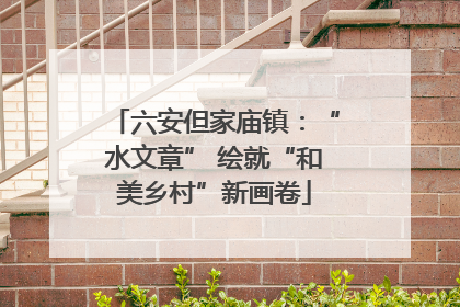 六安但家庙镇：“水文章” 绘就“和美乡村”新画卷