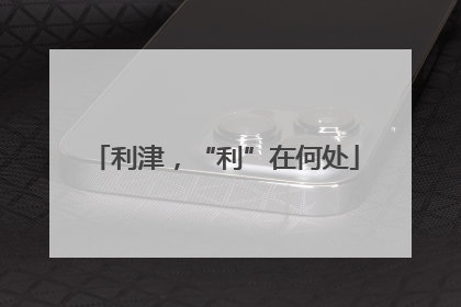 利津，“利”在何处