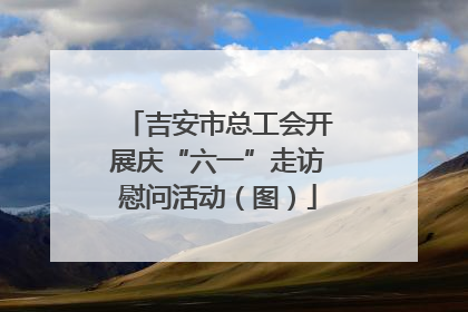 吉安市总工会开展庆“六一”走访慰问活动（图）