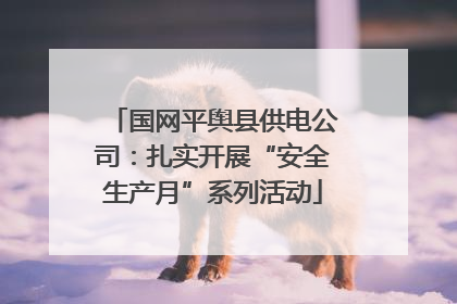 国网平舆县供电公司：扎实开展“安全生产月”系列活动