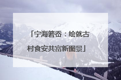 宁海箬岙：绘就古村食安共富新图景