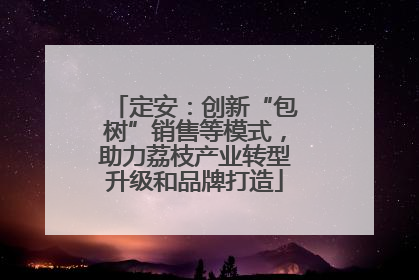 定安：创新“包树”销售等模式，助力荔枝产业转型升级和品牌打造