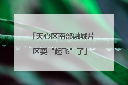 天心区南部融城片区要“起飞”了