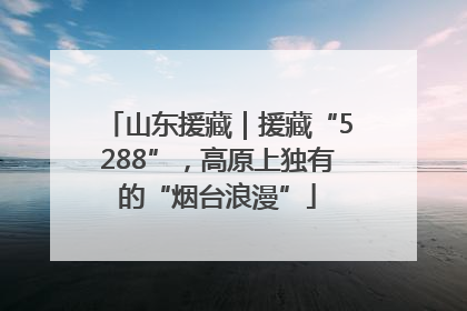 山东援藏｜援藏“5288”，高原上独有的“烟台浪漫”