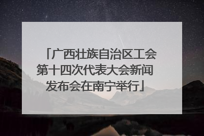 广西壮族自治区工会第十四次代表大会新闻发布会在南宁举行
