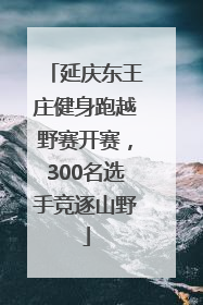 延庆东王庄健身跑越野赛开赛，300名选手竞逐山野