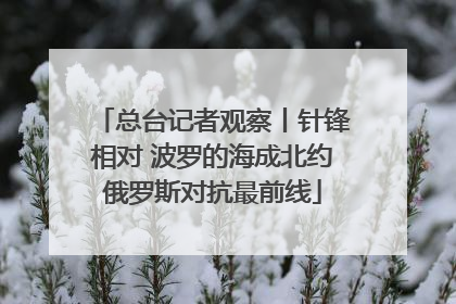 总台记者观察丨针锋相对 波罗的海成北约俄罗斯对抗最前线