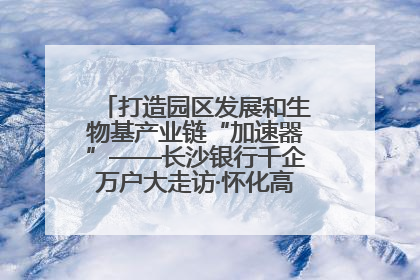 打造园区发展和生物基产业链“加速器”——长沙银行千企万户大走访·怀化高新区、生物基产业链专场活动举行