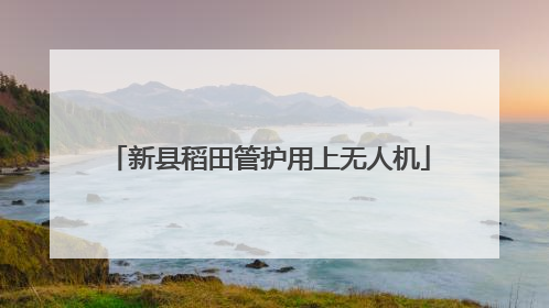 新县稻田管护用上无人机