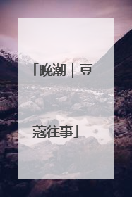 晚潮｜豆蔻往事