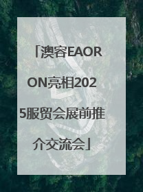 澳容EAORON亮相2025服贸会展前推介交流会