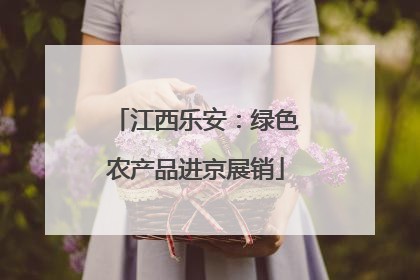 江西乐安：绿色农产品进京展销