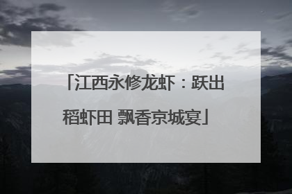江西永修龙虾：跃出稻虾田 飘香京城宴