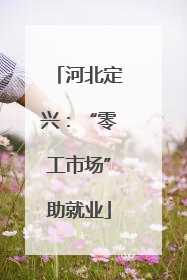 河北定兴：“零工市场”助就业
