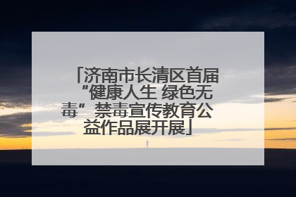 济南市长清区首届“健康人生 绿色无毒”禁毒宣传教育公益作品展开展