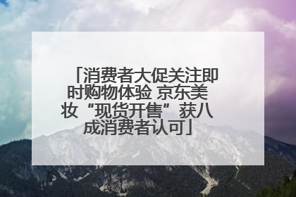 消费者大促关注即时购物体验 京东美妆“现货开售”获八成消费者认可