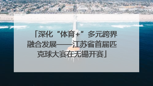 深化“体育+”多元跨界融合发展——江苏省首届匹克球大赛在无锡开赛