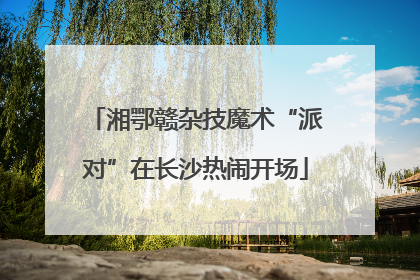 湘鄂赣杂技魔术“派对”在长沙热闹开场
