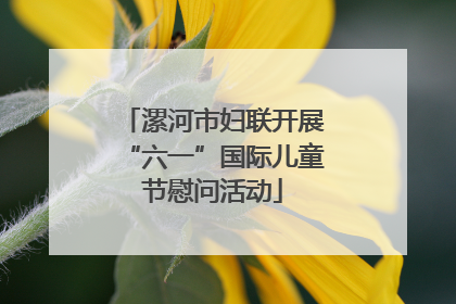 漯河市妇联开展“六一”国际儿童节慰问活动