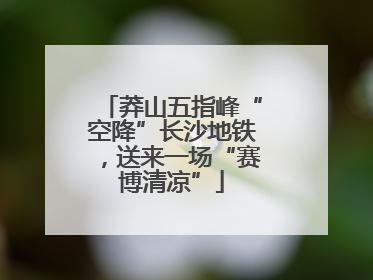 莽山五指峰“空降”长沙地铁，送来一场“赛博清凉”