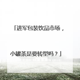 进军包装饮品市场，小罐茶是要转型吗？