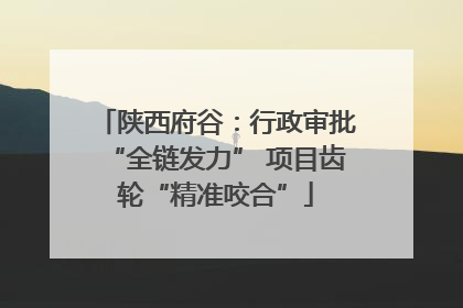 陕西府谷：行政审批“全链发力” 项目齿轮“精准咬合”