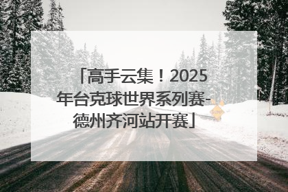 高手云集！2025年台克球世界系列赛-德州齐河站开赛