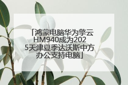 鸿蒙电脑华为擎云 HM940成为2025天津夏季达沃斯中方办公支持电脑