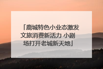 鹿城特色小业态激发文旅消费新活力 小剧场打开老城新天地