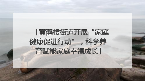 黄鹤楼街道开展“家庭健康促进行动”，科学养育赋能家庭幸福成长