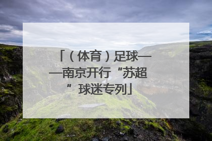 （体育）足球——南京开行“苏超”球迷专列