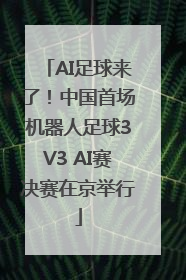 AI足球来了！中国首场机器人足球3V3 AI赛决赛在京举行