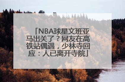 NBA球星文班亚马出关了？网友在高铁站偶遇，少林寺回应：人已离开寺院
